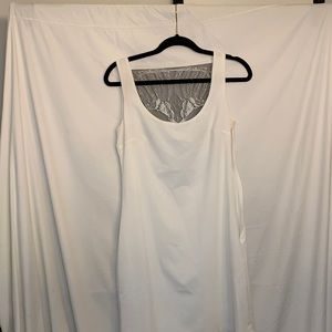 White skull mini dress